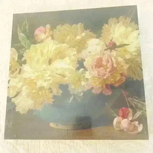 Laurel Ink Peonies Helen Cordelia Coleman - British 1875-1882 -Puzzle 18X24 - Picture 1 of 4